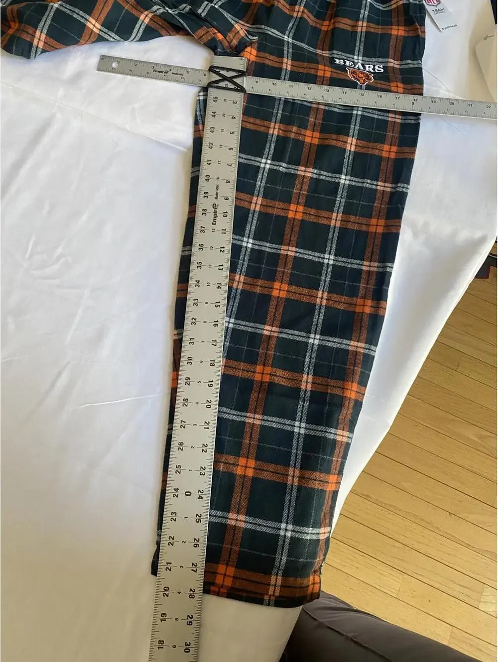 Chicago Bears Plaid Flannel Lounge Pants Small